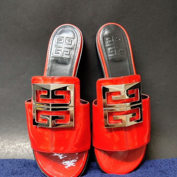 Givenchy Red Women's Slide Sandals - Picture 2 of 8